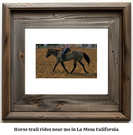 horse trail rides near me in La Mesa, California